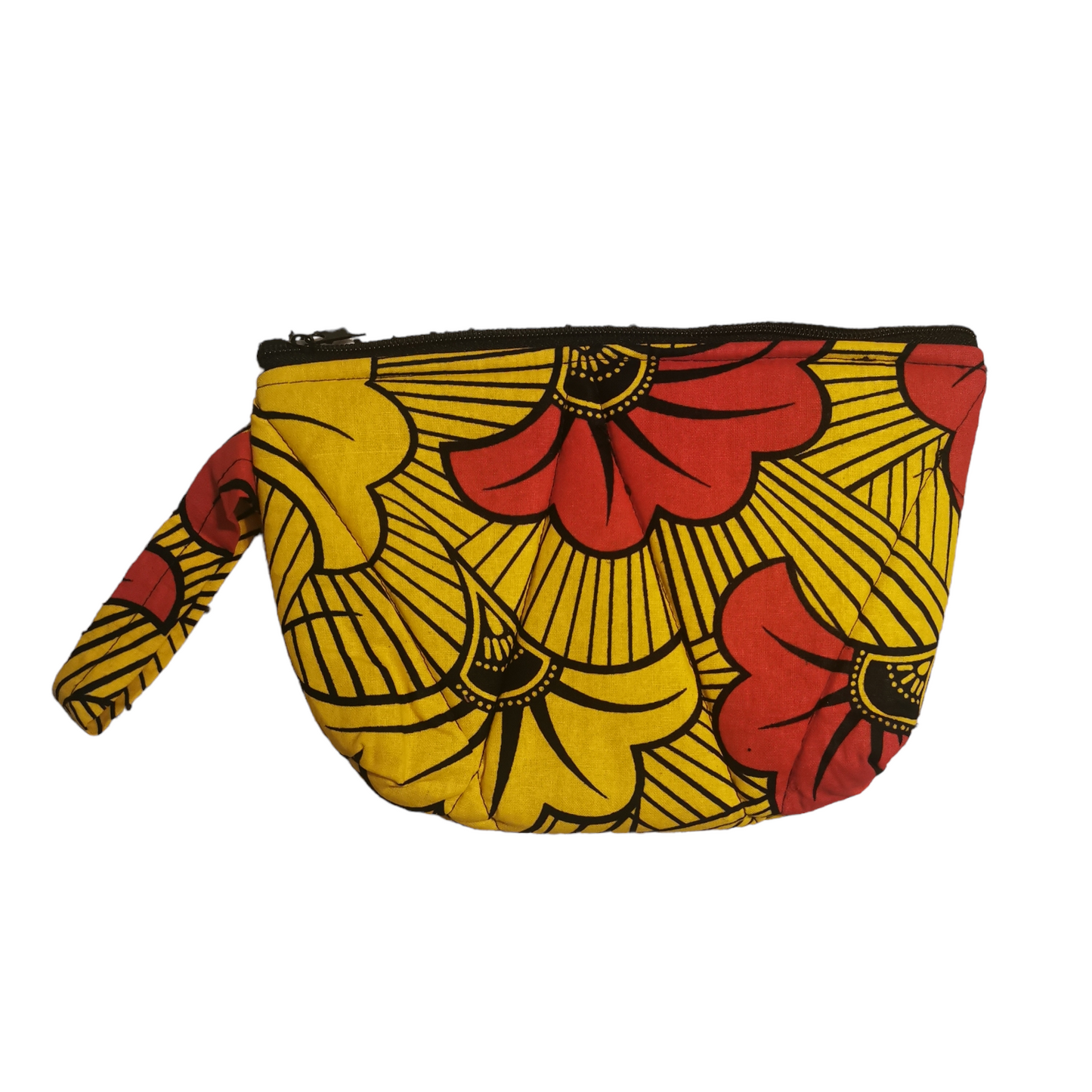 Bolso con estampado floral amarillo