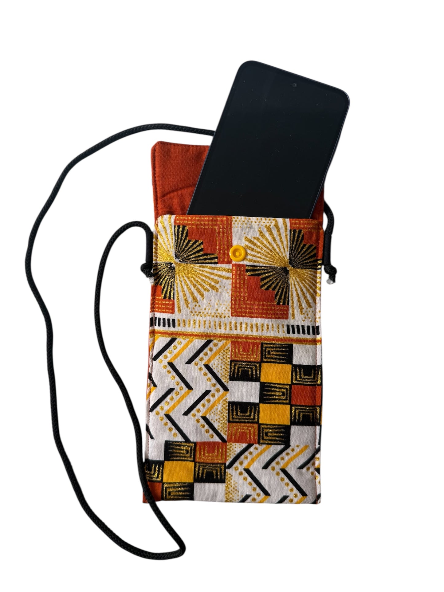 Funda para el movil con estampado en cuadros