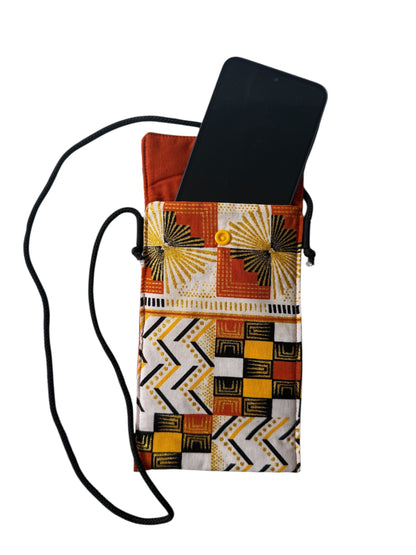 Funda para el movil con estampado en cuadros