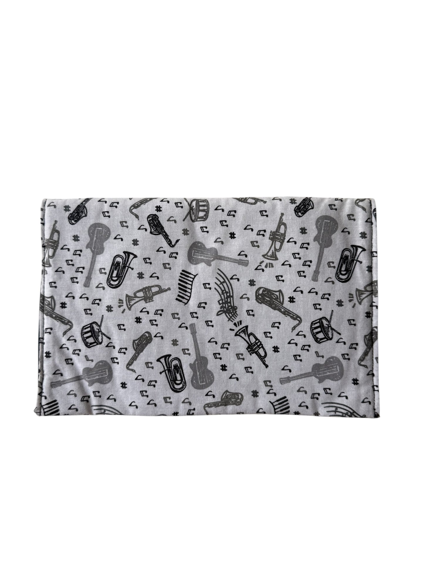 Bolso con estampado musical