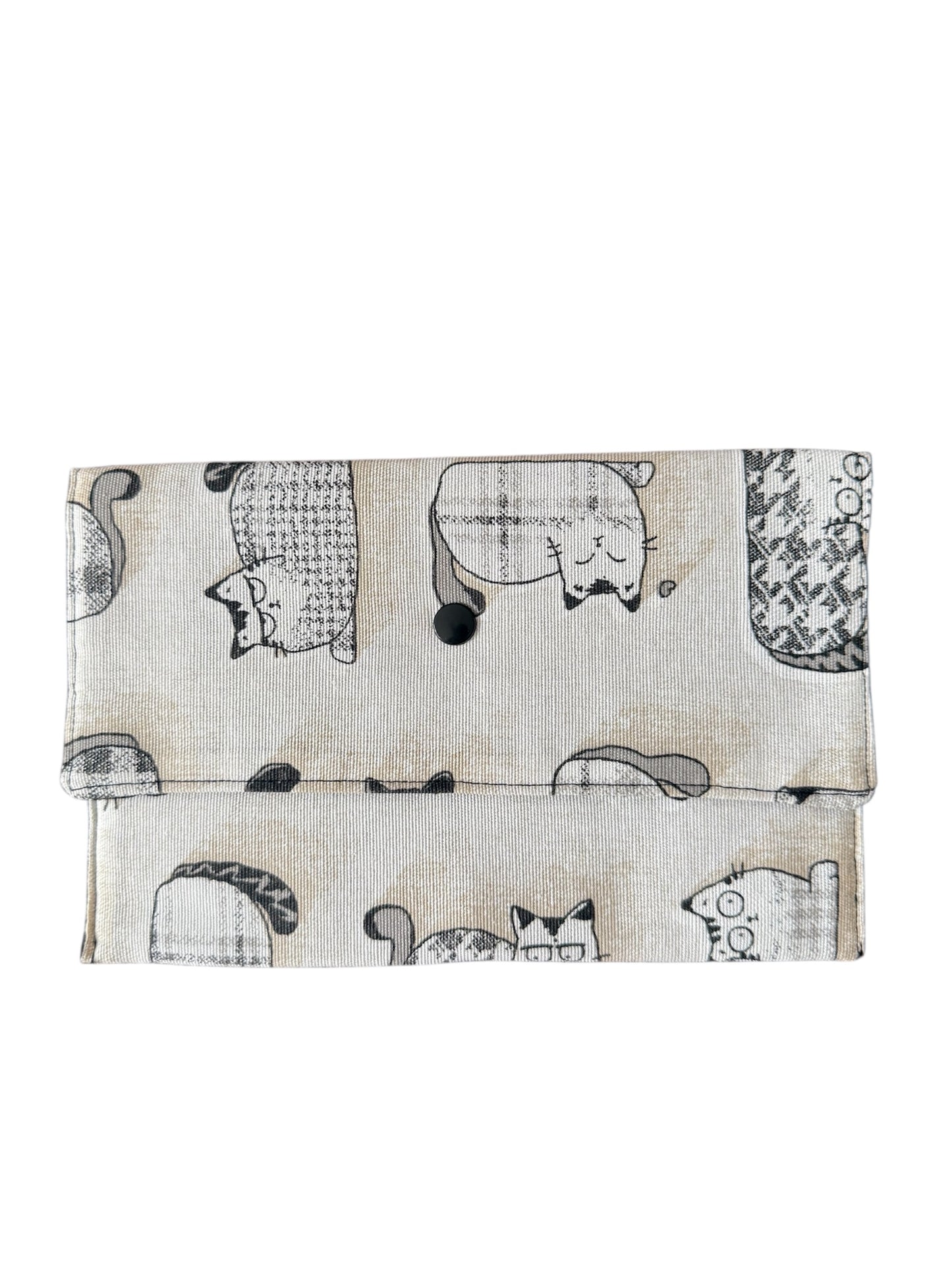 Bolso con estampado de gatos