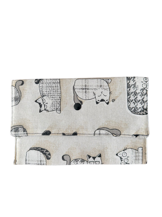 Bolso con estampado de gatos